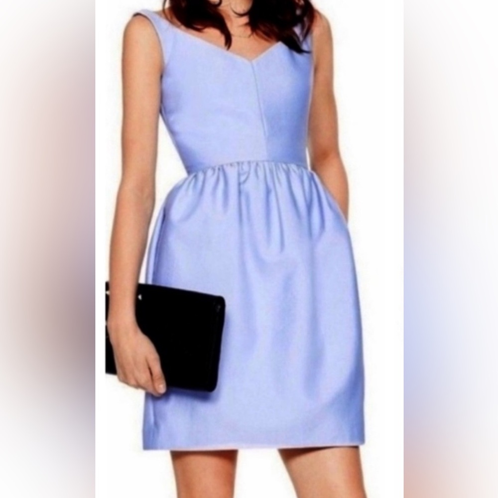 kate spade Periwinkle Lavender V neck Cupcake dress sz6 EUC Like New